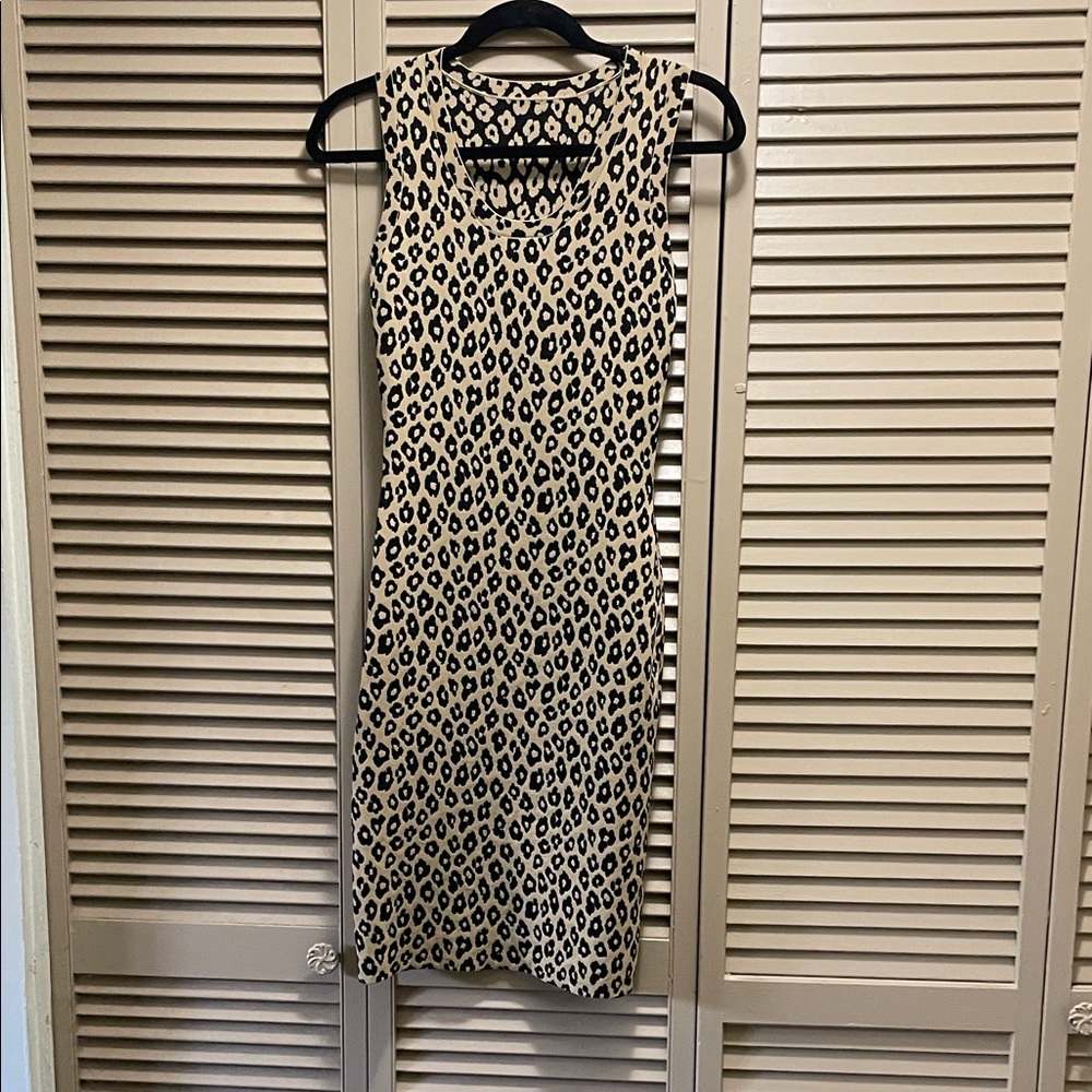 Leopard Print Sleeveless bodycon Dress